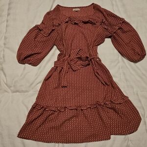 Max Studio Tie Waist Mini Dress